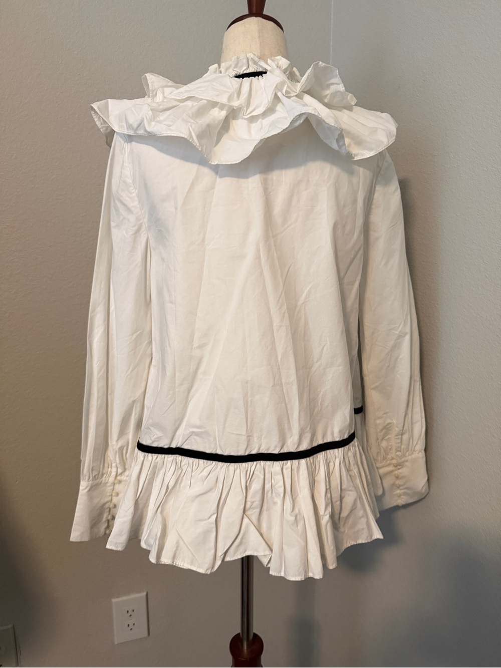Simone Rocha Ruffle Bow Blouse - Picture 2 of 5